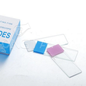 하이 퀄리티 실험실 공급 7109 유리 현미경 슬라이드 광택 가장자리 또는 잘라 가장자리 다채로운 한쪽에 젖빛 한쪽 끝 - Product Image 2