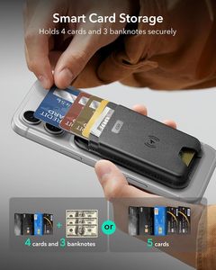 Portafoglio Magnetico Certificato MFi con Funzione Trova il Mio Dispositivo, Porta Carte d'Identità, Porta Carte Itag, Localizzatore GPS 4G in ABS - Product Image 3