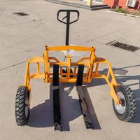 Transpalette manuel durable de 500kg 1000kg avec ressort hydraulique renforcé pour une utilisation au sol inégale