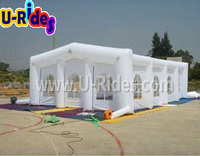 Publicité personnalisé blanc clair Gonflables Fête Salon Chapiteau Camping Tente Gonflable Fête De Mariage Cube Tente