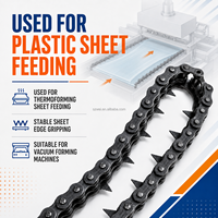Galet de guidage pour machine de thermoformage plastique, pièce de rechange en acier pour alimentation de feuilles thermoformées