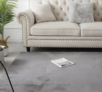 Tapis super doux et moelleux en fausse fourrure de lapin, tapis shaggy pour salon, tapis en fourrure