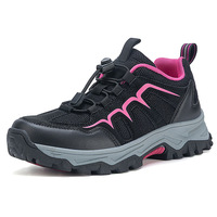 Chaussures de randonnée imperméables à semelle en caoutchouc antidérapante et amortissante pour hommes et femmes, bottes de trekking colorées