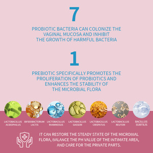 Pó Probiótico Antibacteriano para Cuidado Vaginal OEM, Equilíbrio do pH, Livre de Odor, Anti-coceira, Yoni Pop - Product Image 5