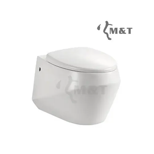 Venta caliente wc sanitario porcelana forma de huevo pared colgaba wc