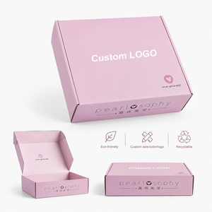 Durable Recycled Corrugated <b>Boxes</b> for Jewelry & Apparel Packaging with Custom Logo UV Coating <b>Wedding</b> <b>Gift</b> Options - Product Image 2