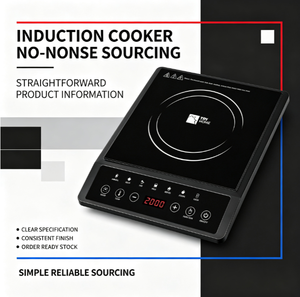 Table de cuisson à induction multifonctionnelle pour la maison, avec écran LED, cuisinière électrique pour la cuisine quotidienne en famille - Product Image 1