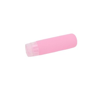 Cylindrical Travel-Sized Silicone <b>Dispensing</b> Bottle For Cosmetics Shower Gel <b>Shampoo</b> Portable Leak Proof Minimalist Design - Product Image 1