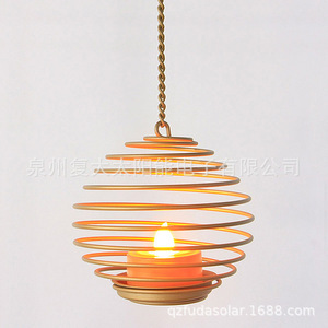 Solar Garden <b>Light</b> Iron Hanging <b>LED</b> Candle Lamp Outdoor Decor With <b>Light</b> <b>Sensor</b> And Mono Si Solar Cell - Product Image 2
