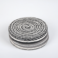 Napperon rond tressé en corde de coton, 1 pièce, résistant à la chaleur, napperon de Table en tissu épais, dessous de plat absorbant