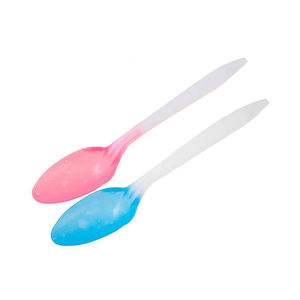 Cuillères réutilisables à Logo <span class=keywords><strong>magique</strong></span> à couleur changeante pour crème glacée - Product Image 2