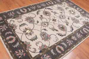 Alfombra de lana con mechones a mano, diseño de flores rojas y verdes, tamaño personalizable para adolescentes, sala de estar, oración, Picnic, modelo de pasillo Rectangular - Product Image 4