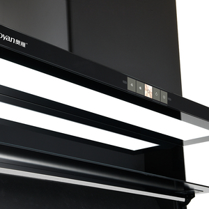 <span class=keywords><strong>Campana</strong></span> <span class=keywords><strong>Extractora</strong></span> de Cocina Eléctrica de Acero Inoxidable Hongkun, 300W, Negra, Dos Velocidades, Control Táctil, Alto Flujo de Aire, para Hotel - Product Image 5