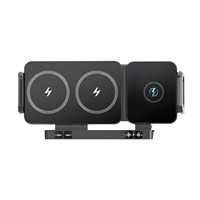 Chargeur de voiture sans fil magnétique universel TKT 15W avec port Type-C pour téléphones mobiles et appareils