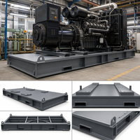 Kundenspezifische OEM-Generator-Montageplattform |   Hochbelastbare Stahl-Schweißkonstruktion für Diesel-Aggregate