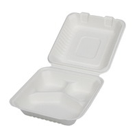 Assiette jetable canne à sucre pâte de bagasse biodégradable et jetable canne à sucre à clapet canne à sucre jetable