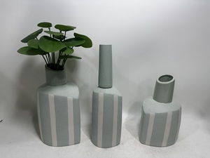 Florero de cerámica moderno elegante para decoración de boda al por mayor, soporte para decoración del hogar, florero de flores <span class=keywords><strong>artificiales</strong></span> - Product Image 2