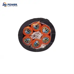 Underwater 2*18AWG Shielded twisted pair Signal wire for RS485, PUR Power Hybrid Cable for fish farming industry