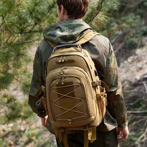 Large Capacity Camouflage Multi-Functional <b>Tactical</b> <b>Backpack</b> for Outdoor Travel Hiking Mountaineering Zipper Polyester - Product Image 2