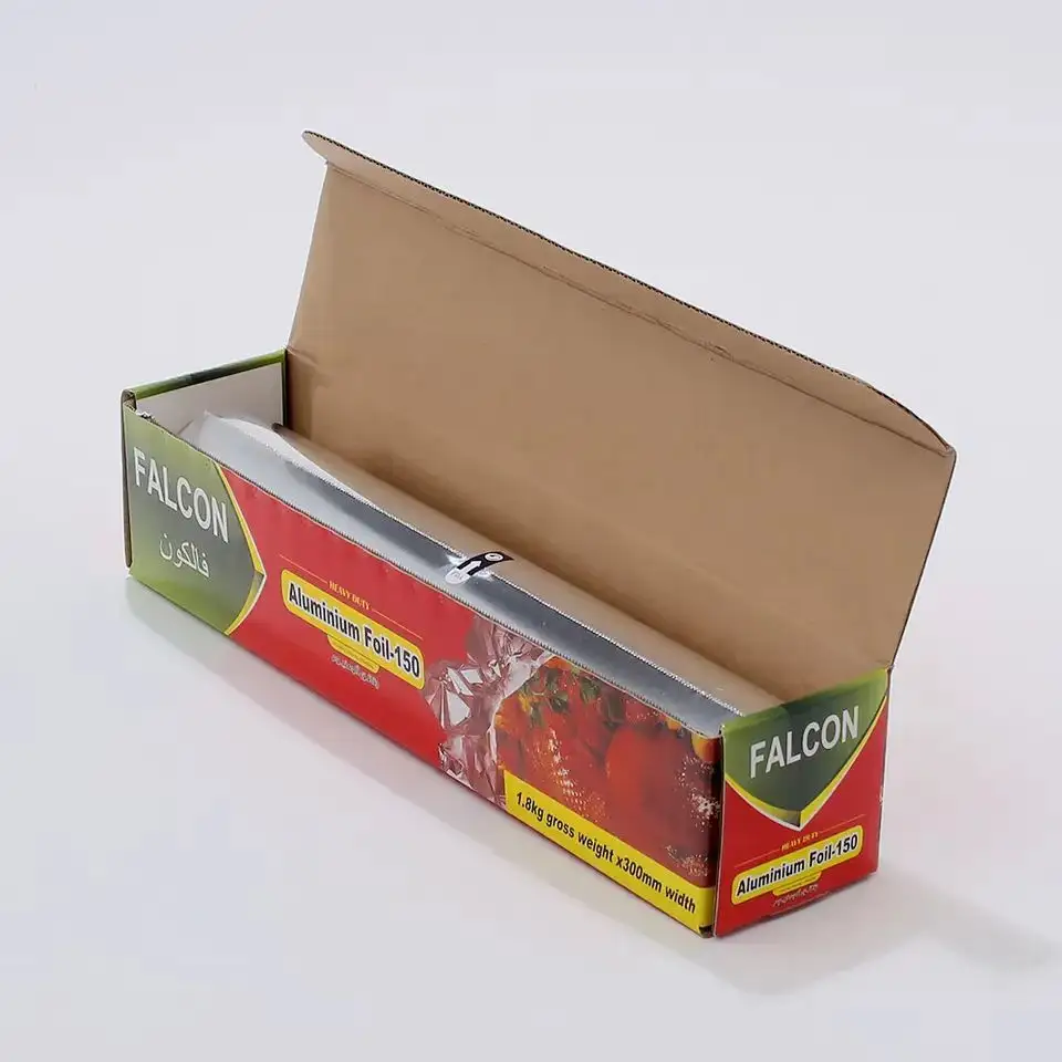 Food Grade Heavy Duty Foil Paper Aluminium Foil Roll Food Wrapping Paper Roll For Food Packing 7.5M 10M