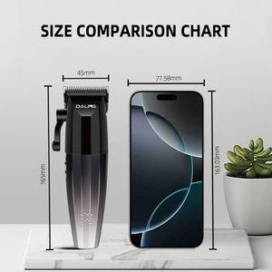 Cortadora de pelo profesional <span class=keywords><strong>DALING</strong></span> con hoja ajustable cuerpo degradado carga USB Motor de alta potencia incorporado grande - Product Image 3