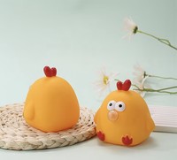 Jouet Poulet Souffleur de Bulles - Jouet Anti-Stress Mignon à Presser et à Éclater de Bulles