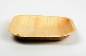 Plato Cuadrado de Hoja de Areca de 5 Pulgadas, Ecológico, Desechable, Biodegradable, Vajilla de Hoja de Palma, Proveedor al por Mayor en India - Product Image 2