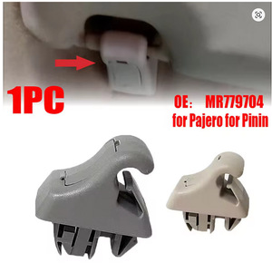 Winning Path Point <b>Car</b> Sun <b>Awning</b> Bracket Clips 40x44x33mm Nylon Gray Beige for Mitsubishi Montero Replacement Repair - Product Image 3