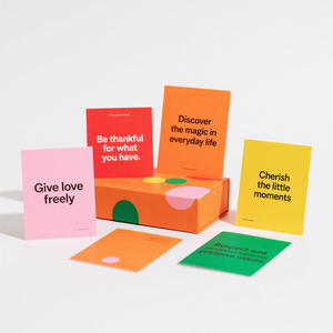 2025 nouvelle usine en gros carte d'affirmations pour enfants ensemble de cartes estime de soi cartes de <span class=keywords><strong>pensée</strong></span> positives avec boîte en papier dur - Product Image 1