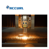 Machine de découpe laser à fibre ACCURL pour plaques métalliques en acier, aluminium, cuivre, laiton