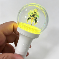 Porte-clés lumineux LED mini en plastique avec logo personnalisé, accessoires de concert, bâton officiel pour fête