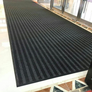 Alfombra de nailon 100% para puerta, antideslizante con Pvc tapete de absorción de agua, alfombra de entrada a rayas anchas - Product Image 5