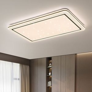 DELIPOP Plafonnier LED moderne 24W 6500K Ovale Lampe de Plafond Noir