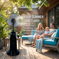 Ventilateur sur pied électrique personnalisé, refroidisseur d'air commercial mécanique, humidificateur ultrasonique à brume pour usage extérieur