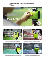 Caméra sportive XbotGo Chameleon avec suivi automatique IA, 4K, grand angle 140°, étanche IP67, pour événements sportifs (football, basketball) – Édition US/UE