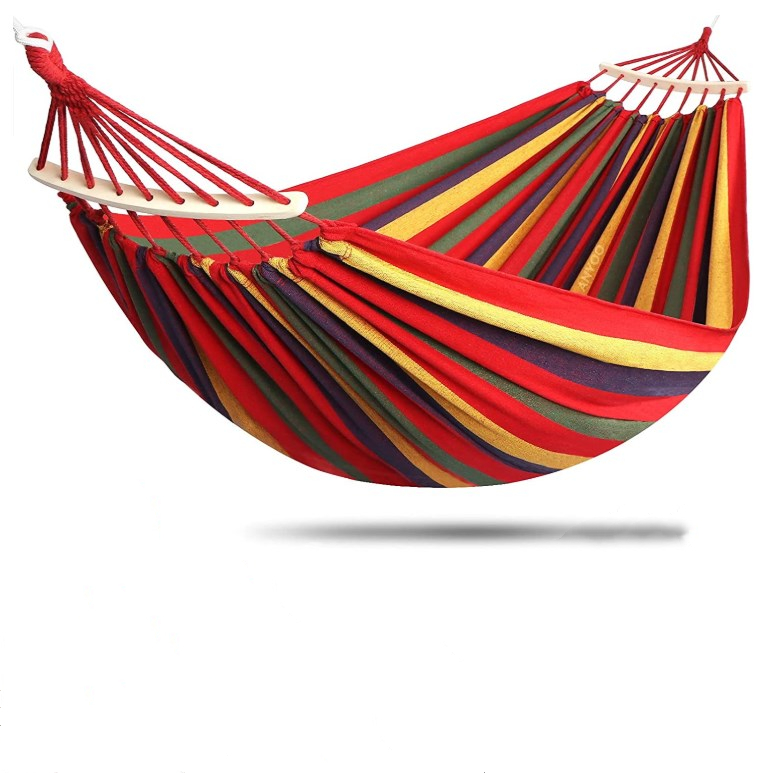 Высококачественный водонепроницаемый уличный гамак, прочный гамак для кемпинга, легкий портативный Радужный гамак