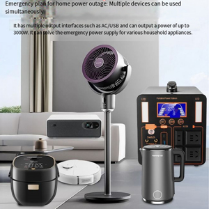 Générateur solaire à batterie lithium-ion ultra-grande capacité 220V à onde sinusoïdale pure, charge rapide, station mobile pour camping et extérieur - Product Image 5