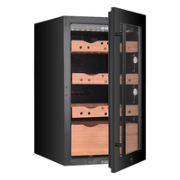 VI40C, vente directe d'usine, réfrigérateur électrique à cigares, refroidisseur en bois, armoire en cèdre espagnole, compresseur 118L, humidificateur à cigares