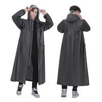 Imperméable à capuche en EVA léger et personnalisé en gros imperméable pour le cyclisme ou le camping réutilisable et portable avec de longs traits