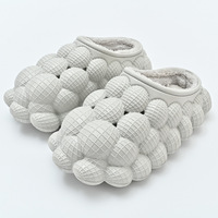 Femmes Hiver Mode Coton Bulle Diapositives Plate-forme Bout Rond Chaud Bulle Pantoufles En Gros Femme Chaussures