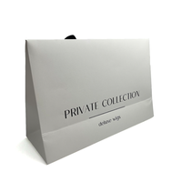 Sac en Carton Blanc de Luxe Personnalisé Petit Format avec Ruban pour Chaussettes