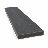 Tarima de WPC Coextruido con Revestimiento Sólido 4000x140x23mm, Resistente al Agua y a los Rayos UV, para Exteriores
