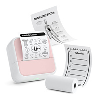 Imprimante thermique de poche mini 2 pouces 203 dpi à faible coût, portable, sans fil, sans encre, pour texte, images, photos, autocollants, étiquettes