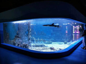 <span class=keywords><strong>Aquarium</strong></span> naturel en fibre de verre, grand réservoir de poissons, récif corallien, avec fenêtres, fournitures murales - Product Image 6