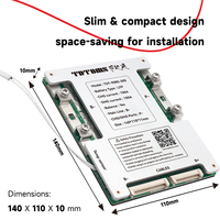 Sistemas de Gestión de Baterías (BMS) TDT 48V 60V 72V 96V 17S 24S 30S para Baterías de Litio LiFePO4 Li-ion de 120A con Control de Temperatura Dual y Balanceo