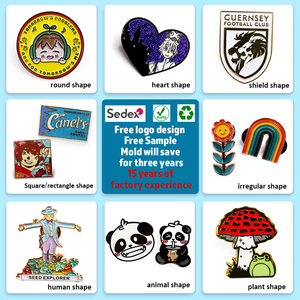 Épinglette en émail personnalisée rapide et <span class=keywords><strong>gratuite</strong></span> avec logo métallique de personnage sportif positif pour maillots d'équipes de football, pour vêtements - Product Image 6