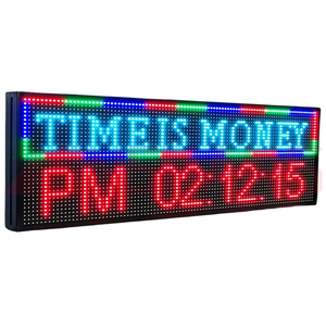 Cửa hàng tiếp thị wifi di động ngoài trời lập trình chiếu sáng <span class=keywords><strong>LED</strong></span> ticker Board không có bãi đậu xe dấu hiệu <span class=keywords><strong>LED</strong></span> màn hình hiển thị cho quảng cáo - Product Image 1