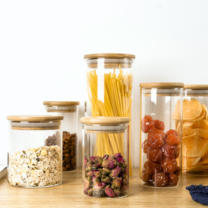 Eco-friendly spice glass jar storage