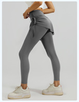 Nouveau pantalon de yoga plissé à taille haute très élastique pour femme, ensemble deux pièces, coupe ajustée, anti-transpiration, respirant et extensible dans les quatre sens