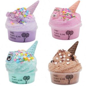 Kit de Slime DIY de Nube de Nieve Rosa para Navidad, Arcilla Blanda de Secado al Aire, Lentejuelas de Corazón de Unicornio, Juguete Suave - Product Image 6